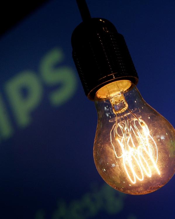 Philips logo & gloeilamp