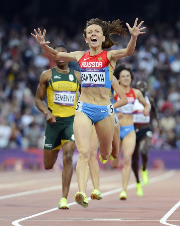 Maria Savinova moet Olympische goud weer inleveren