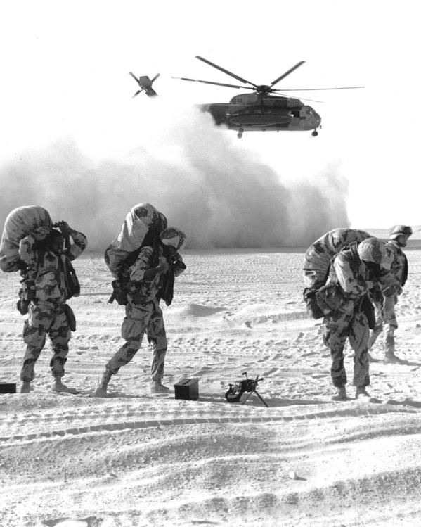 soldaten tijdens de golfoorlog