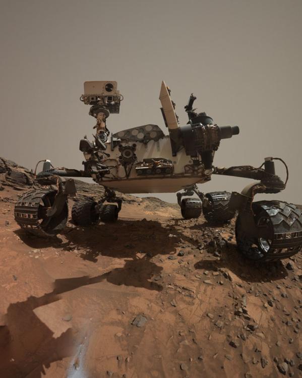 'selfie' van de verkenner curiosity