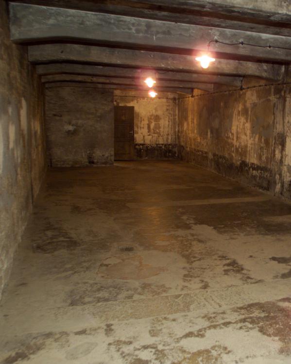 een voormalige gaskamer in auschwitz