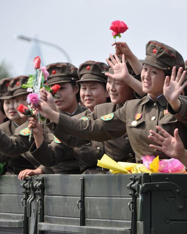Noord-Korea: vrouwelijke soldaten