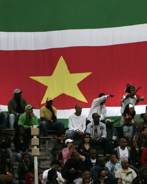 de vlag van Suriname