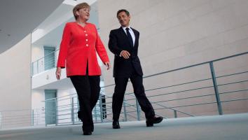 Angela Merkel en Nicolas Sarkozy