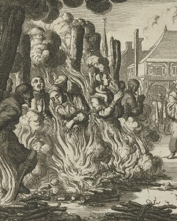 ketters worden verbrand