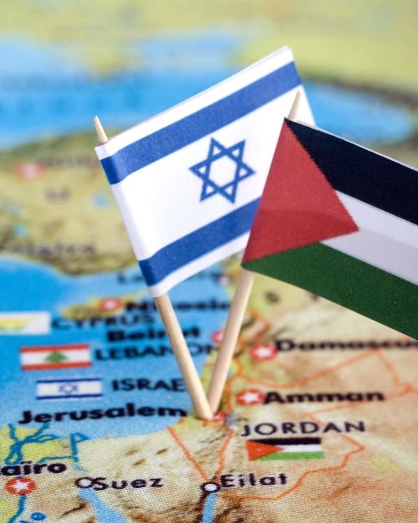 vlag van Israël en Palestina