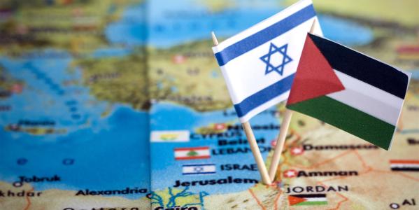 vlag van Israël en Palestina