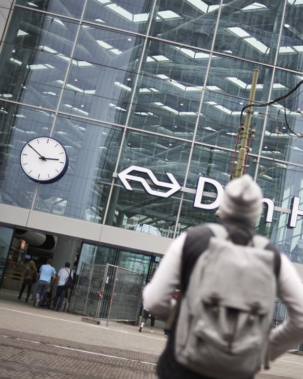 klok op treinstations