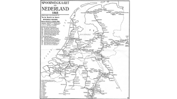 spoorwegkaart van nederland
