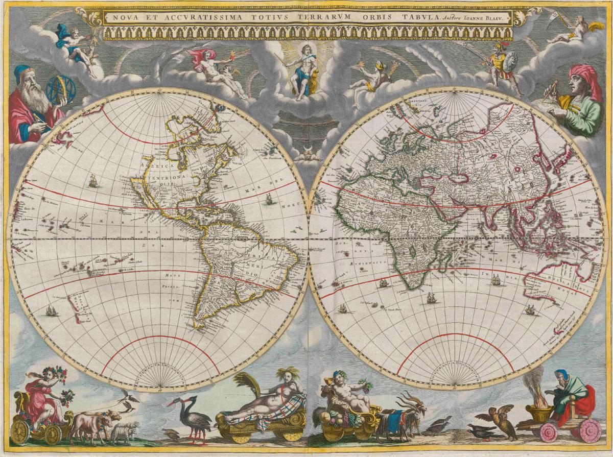 Atlas maior wereldkaart