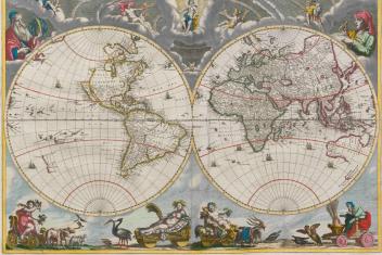 Atlas maior wereldkaart