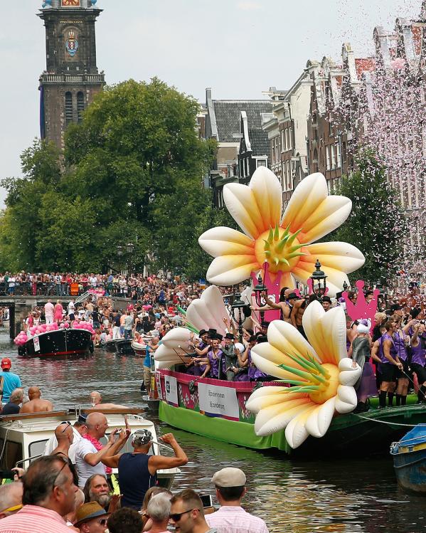 Gay Pride op de prinsengracht