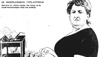 pamflet de nederlandsche type-juffrouw