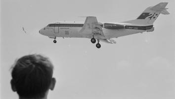 het vliegtuig de F.28 Fellowship