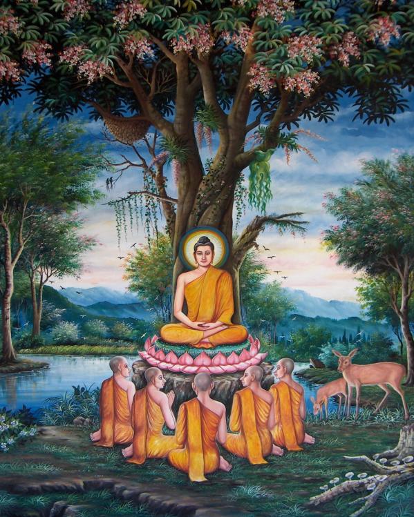 Prins Siddhaartha Guatama bij de boom