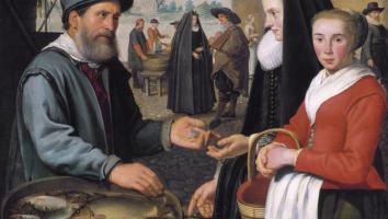 The Fish Market - Jacob Gerritsz Cuyp (1627)