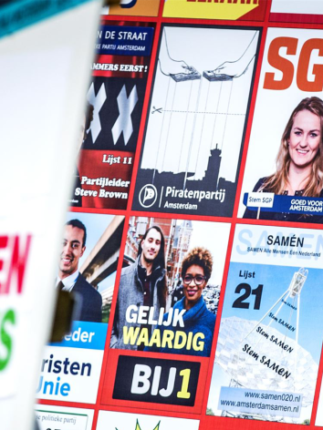 Posters gemeenteraadsverkiezingen