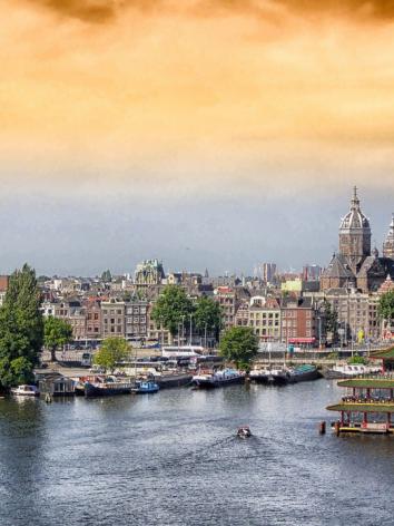 Amsterdam centrum bewerkt