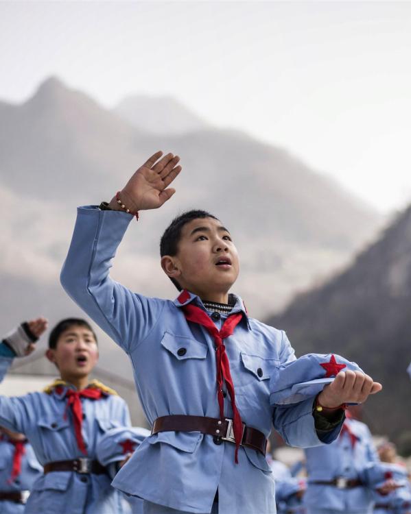 Kinderen onderwijs patriottisme China