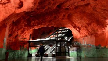 Station Solna in Stockholm, Zweden