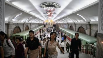 Station Puhung in Pyongyang, Noord-Korea