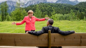 Merkel en Obama