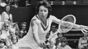 ongelijke betaling Billie Jean King in actie
