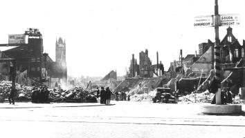 De ruïnes van het oude Rotterdam