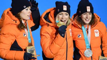 Oranjepodium bij de Olympische Spelen in Zuid-Korea 