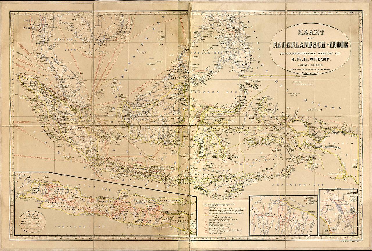 kaart van nederlands-indie