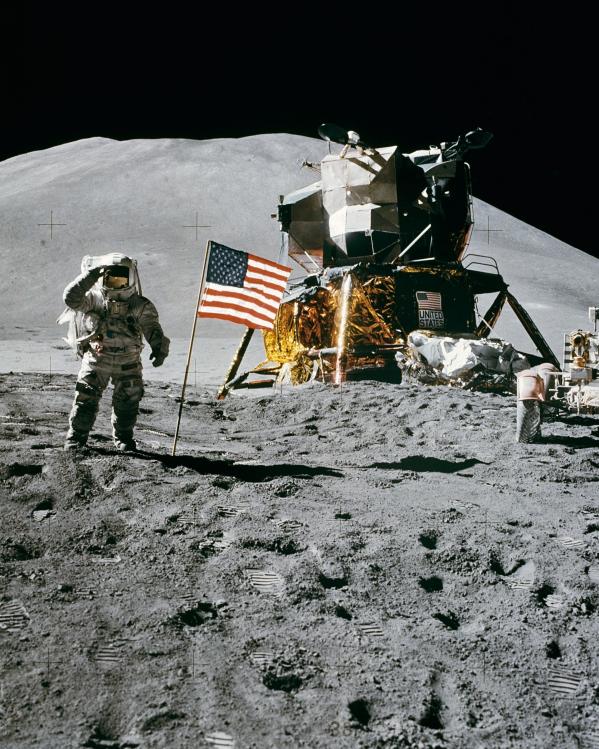 beelden van de maanlanding