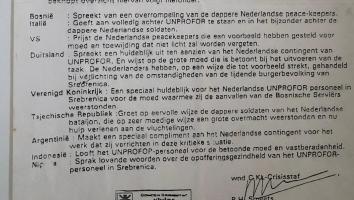 Complimenten voor de moed en eervol optreden