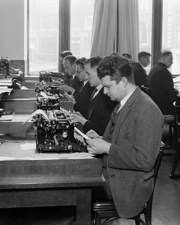 werkweek werken vroeger kantoor