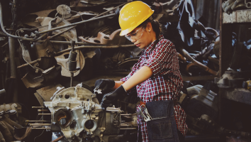 werkweek werken vrouw machine