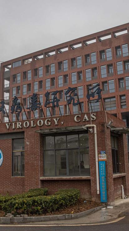 Een laboratorium op het gebied van virologie in Wuhan 