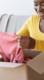 uitpakken online bestelde kleding