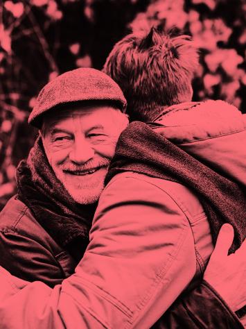 knuffelen met elkaar