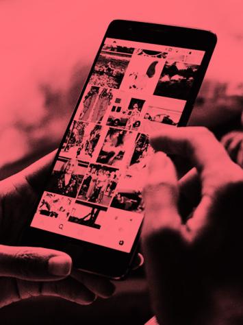 scrollen op je smartphone