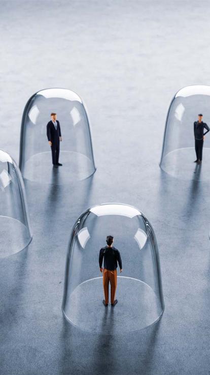 mensen in filterbubbels