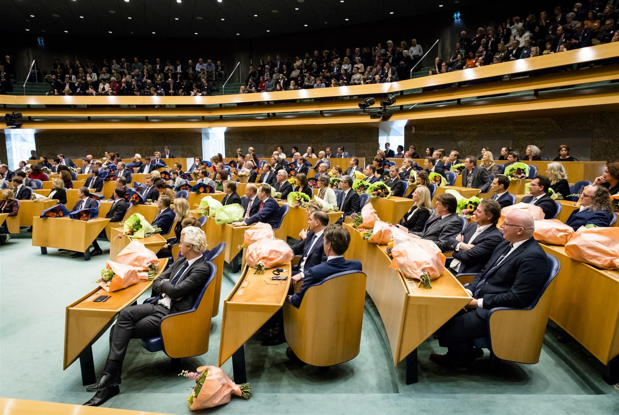 installatie van de nieuwe Tweede Kamerleden