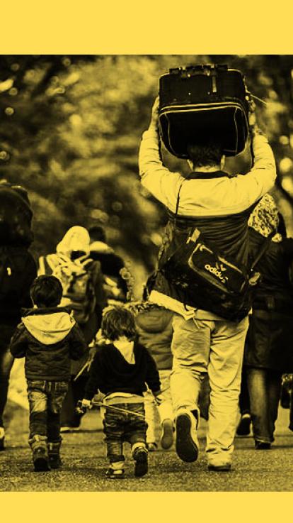 vluchtelingen in de AZC