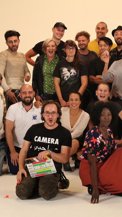 Groepsfoto van de Buddy Film Foundation