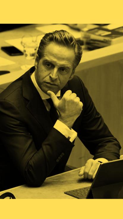 Hogo De Jonge in de parlement 