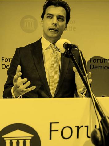 Thierry Baudet met logo