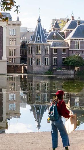 de hofvijver in Den Haag