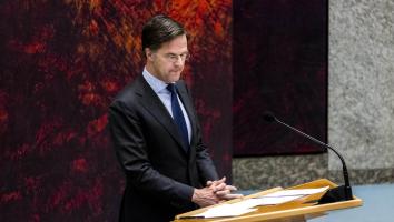 Mark Rutte tijdens debat over memo
