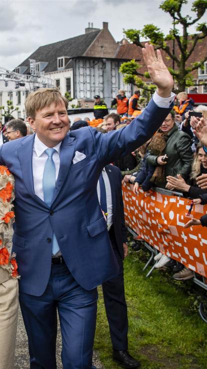 Koning Willem Alexander en Maxima op Koningsdag