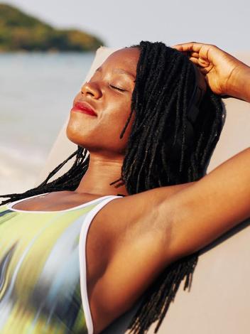 genieten van het zonnetje