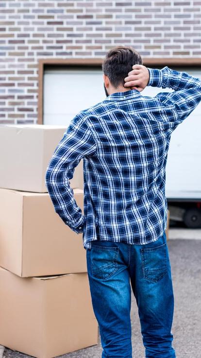 op straat komen te staan