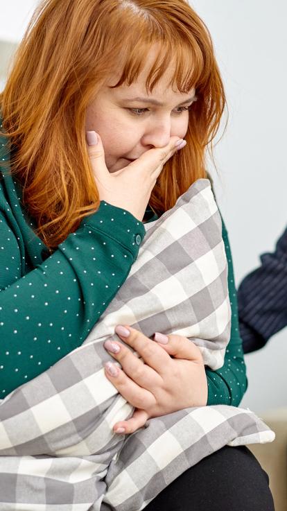 vrouw met overgewicht bij psycholoog